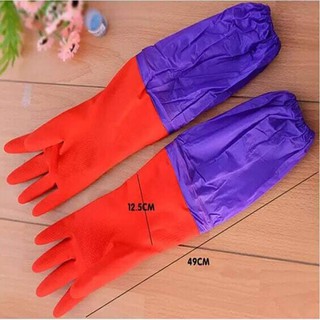 Găng tay cao su lót nỉ chun hàng cao cấp- găng tay cao su lót nỉ cho mùa lạnh