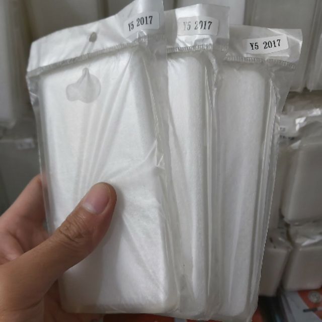 Bộ 3 chiếc ốp dẻo silicon huawei Y5 2017 trong suốt (loại tốt)