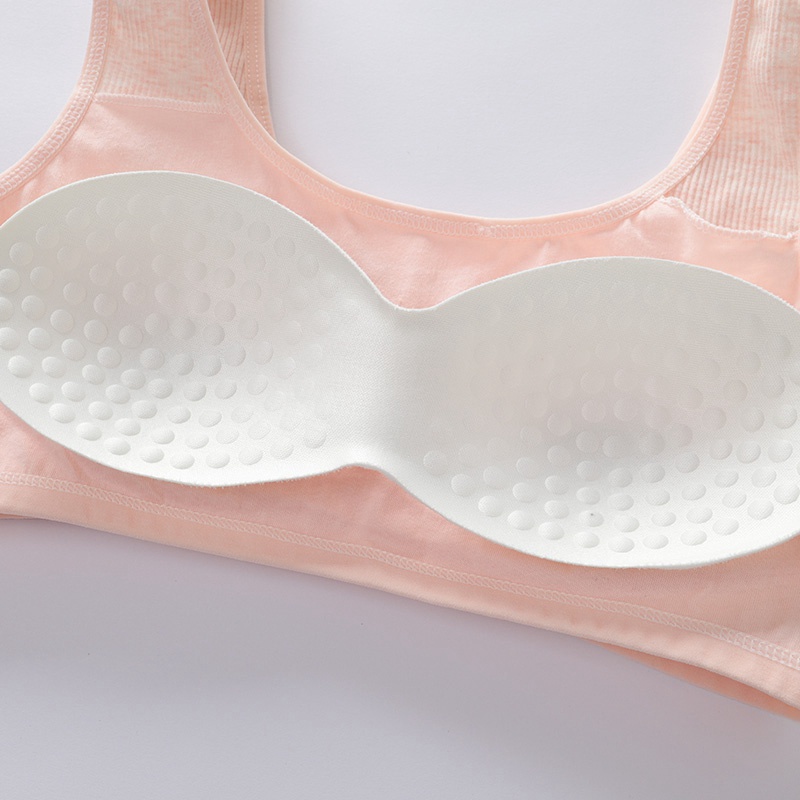 Áo lót vải cotton có đệm ngực có thể tháo rời thích hợp cho bé gái từ 9-16 tuổi