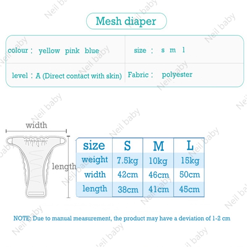 Túi Lưới Đựng Tã Em Bé Thoáng Khí Có Thể Giặt Lại Tiện Dụng