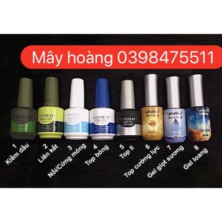 Bộ đầy đủ base, top, cứng móng, kiềm dầu .. VINIMAY chính hãng xịn