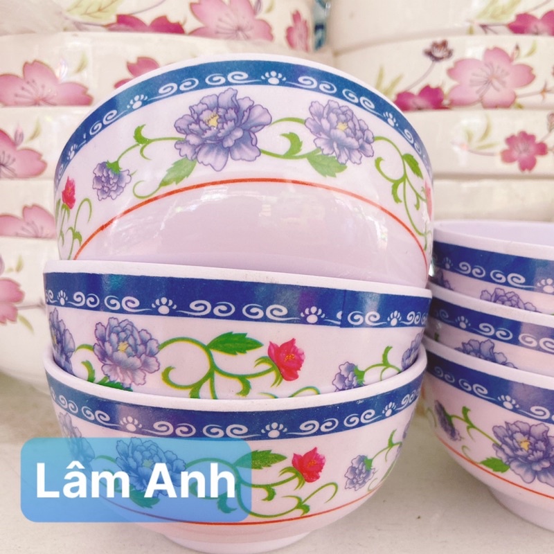 Combo 2 Chén Cơm Melamine Thổi Bông