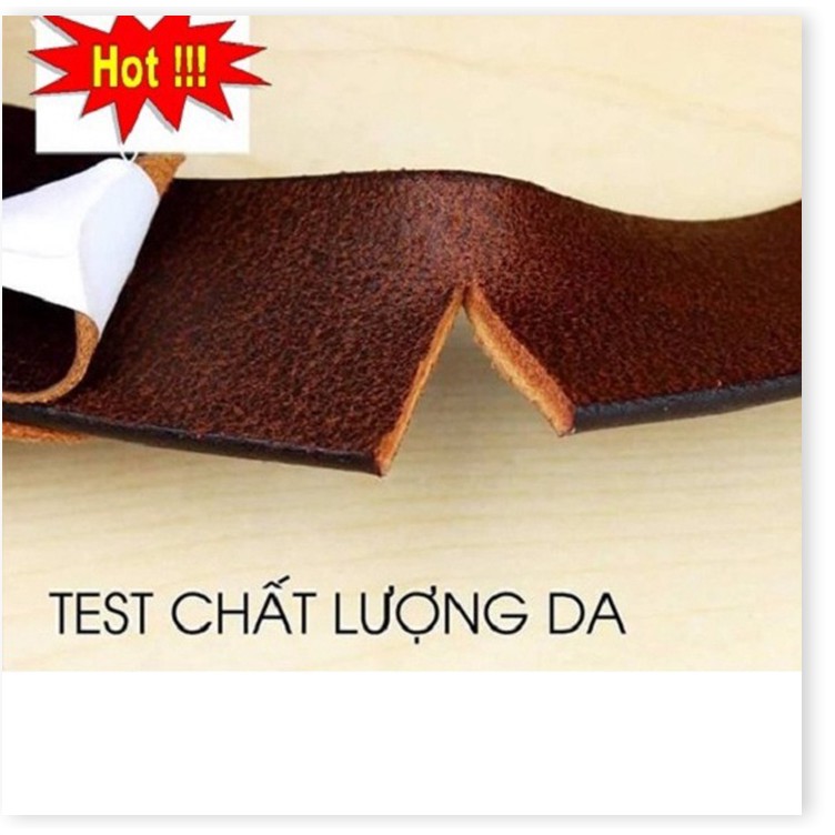 Bảo hành 3 năm - Dây nịt da bò đầu khóa đồng nguyên khối Ruby Luxury tặng kèm 6 lưỡi dao cạo râu kép trị giá 60.000