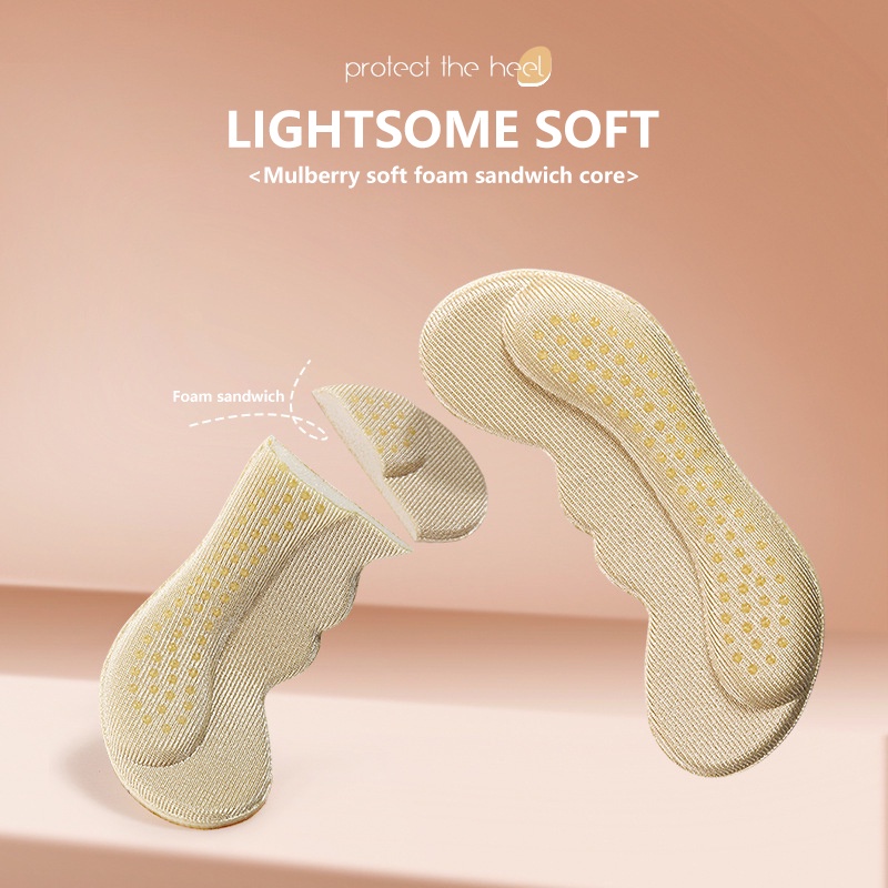 Set 2 Miếng Dán Lót Giày Cao Gót Giúp Giảm Đau Tiện Dụng