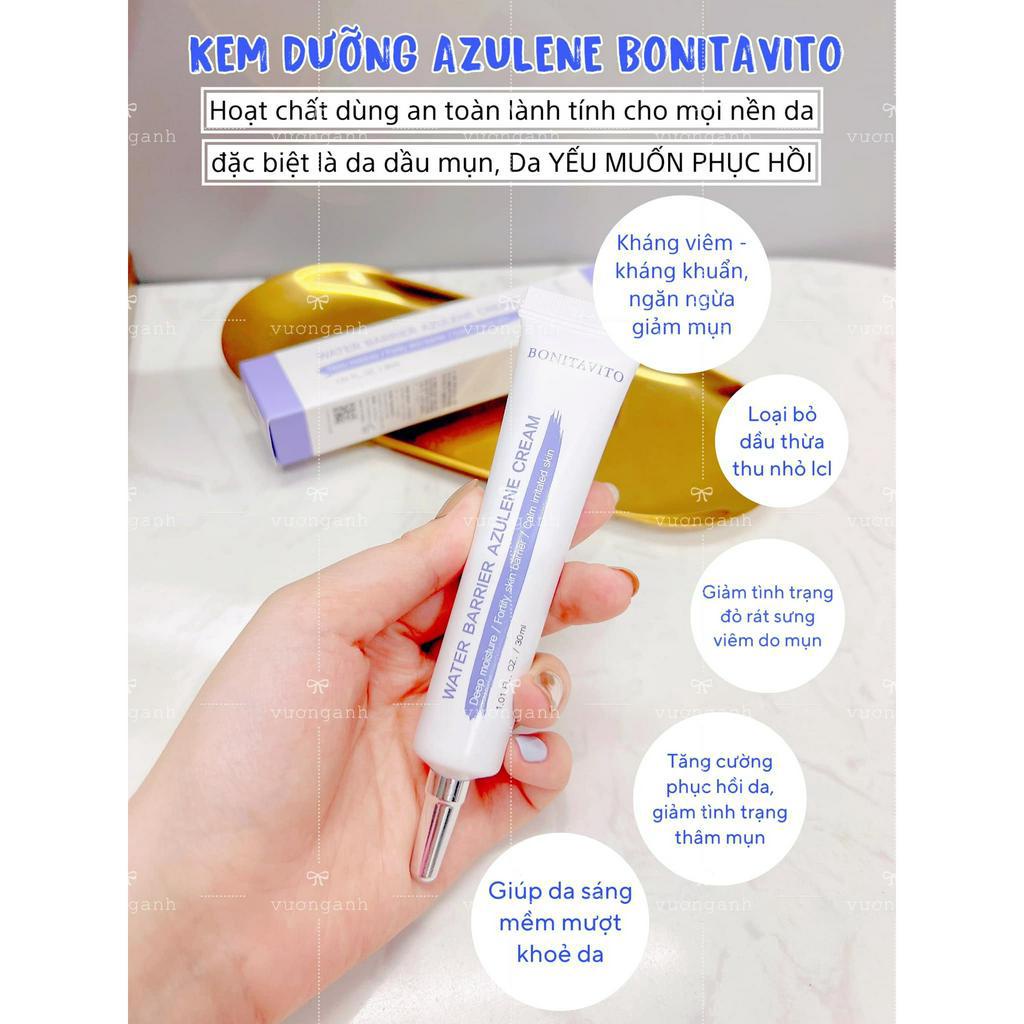 Combo Kem AZULENE 30ml + 1 ống Tế bào gốc mụn DOCLAB 5ml + kem vi gai nano SPICULE chiết 10ml Hàn Quốc
