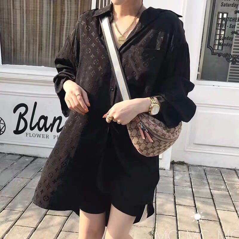 Áo Sơ Mi In Họa Tiết Phong Cách Retro Thời Trang Mùa Hè Cho Nữ