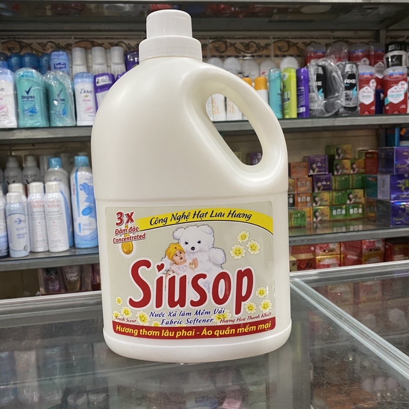 Nước Xả Vải Siusop 3X Đậm Đặc Hương Hoa Thanh Khiết Can 3.5 Lít