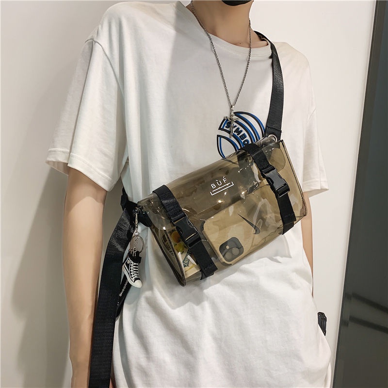 Túi Đeo Chéo Trong Suốt Phong Cách Nhật Bản Thời Trang Cho Nam
