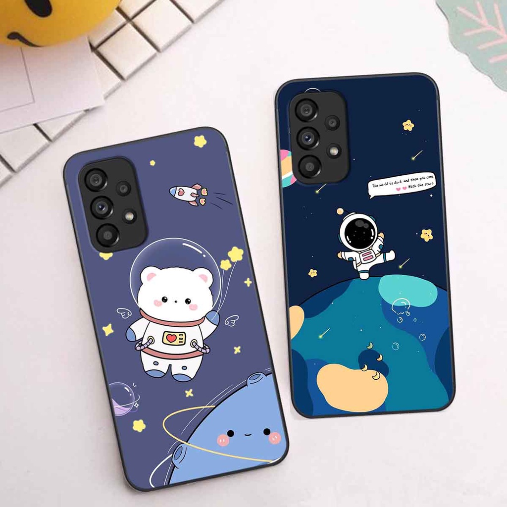 Ốp Samsung A13 / A23 / A53 in hình vũ trụ, phi hành gia bầu trời cute dễ thương