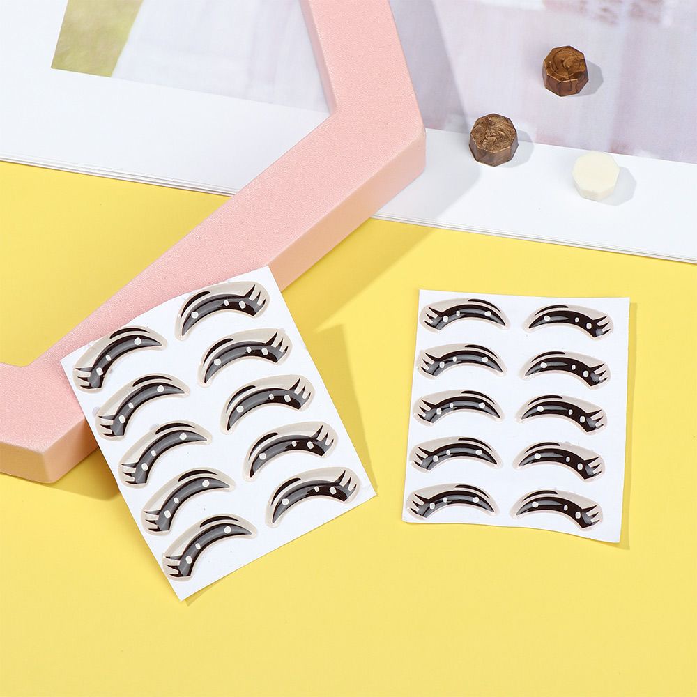 Bộ 10 cặp nhãn dán trang trí mắt búp bê hoạt hình nhiều kiểu dáng