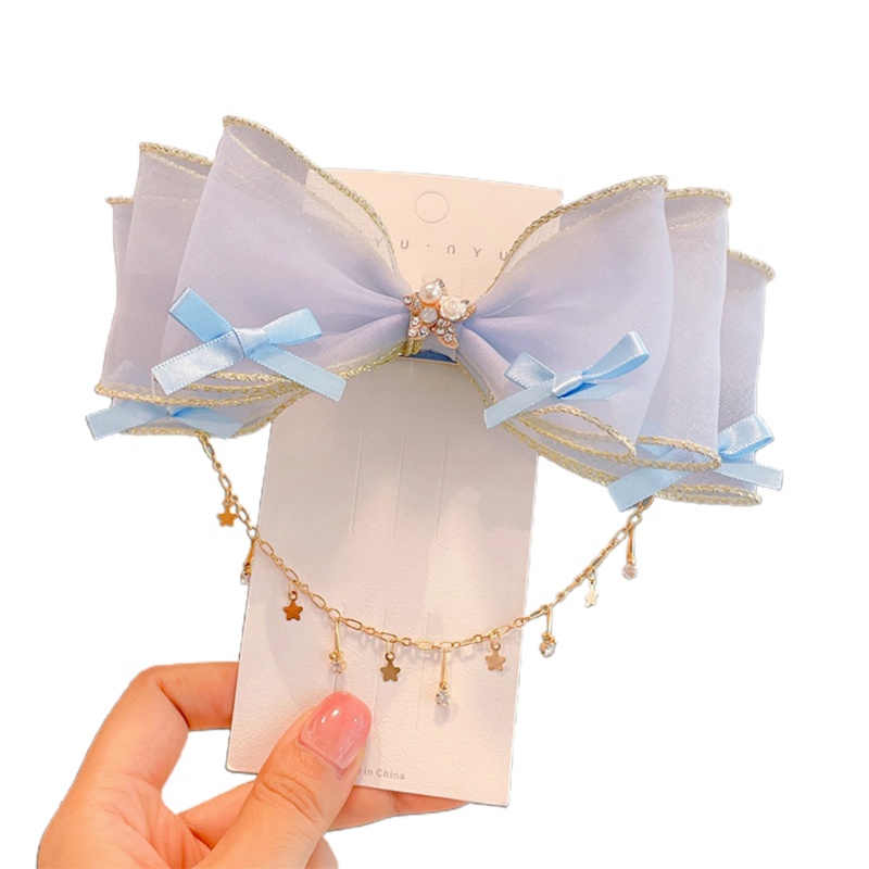 [Hàng mới về] Kẹp tóc / Cài tóc thắt nơ phong cách lolita đáng yêu chất lượng cao