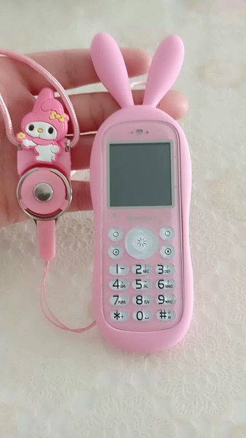 Máy điện thoại tai thỏ siêu yêu lắp được 2 sim