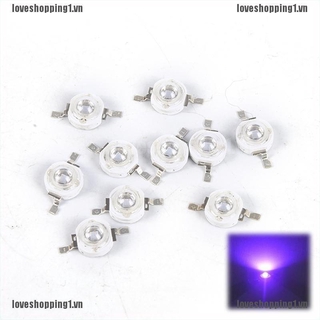 Bộ 10 chip đèn LED UV 3W 395nm chất lượng cao