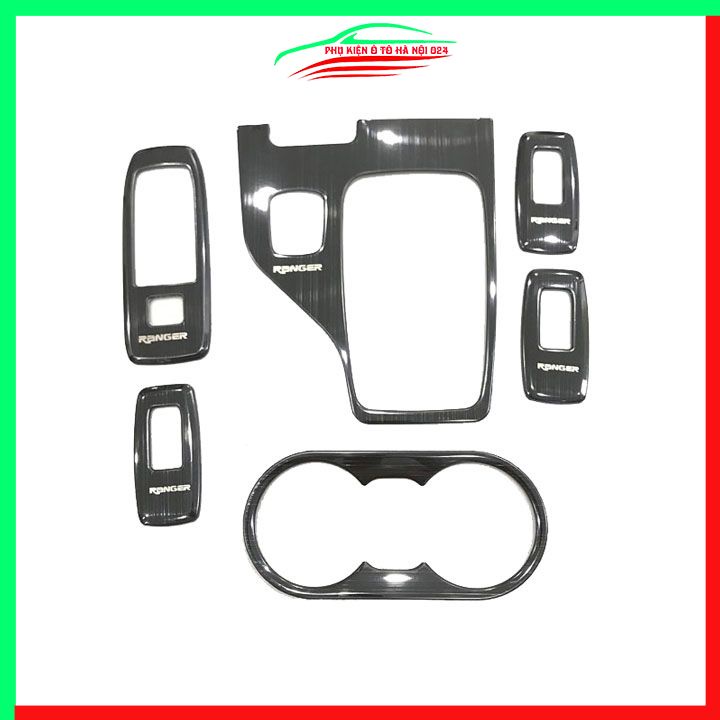 Ốp nội thất cho xe ô tô Ranger 2013-2021 Số Tự Động vân Titan bảo vệ chống trầy xước và làm đẹp xe