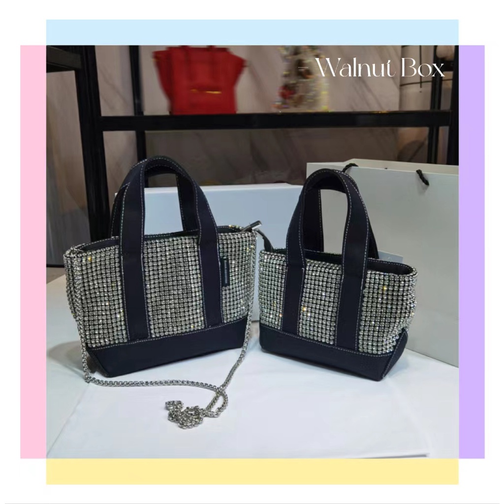 Túi Xách Đeo Vai Mini Đính Kim Cương Lấp Lánh Phong Cách Mới