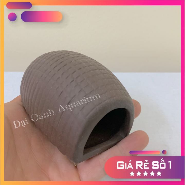 Hang Gốm Pleco - Hang cá thủy sinh - Hang Tôm - Hang trang trí- Trú Ẩn cho Cá Pleco, Cá Chuột