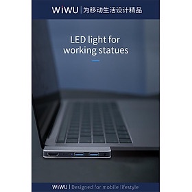 WIWU Alpha M X Pro 5 Trong 1 USB 3.0 x2 + HDMI + Giắc Cắm B Đa Chức Năng Type-C / USB-C - Hàng Chính Hãng