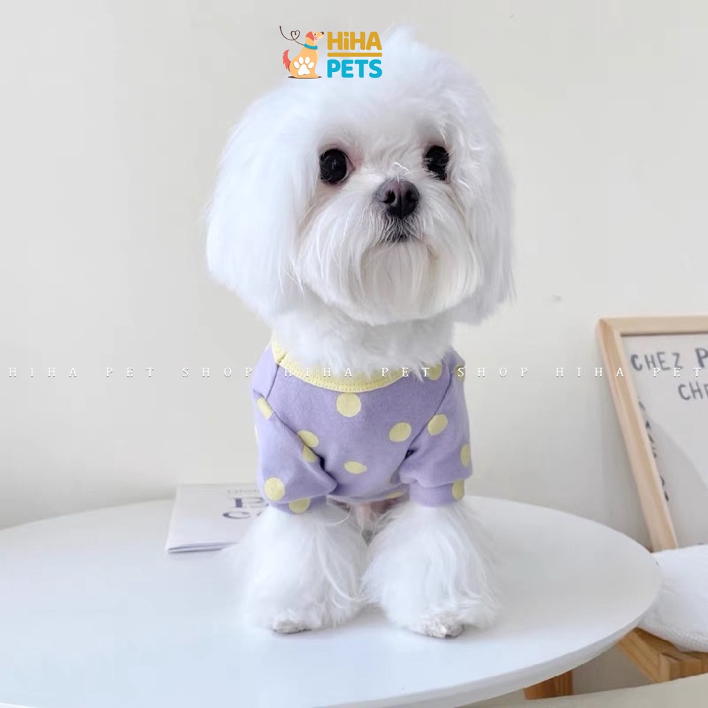 Quần Áo Cho Chó Mèo 4 Chân Mặc Ấm Chất Liệu Thun Cotton Quần Áo Thú Cưng Jump Hình Dễ Thương Hihapet.