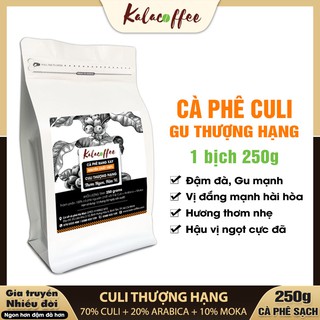 250g Cafe Culi Cà Phê Thượng Hạng cà phê nguyên chất 100% rang mộc vị đắng đậm thơm ngọt hậu từ KALACOFFEE