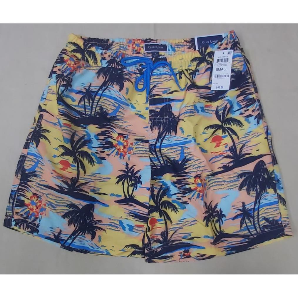 Quần bơi nam đi biển lưng thun swim trunks inseam 7’’hiệu Club Room size S