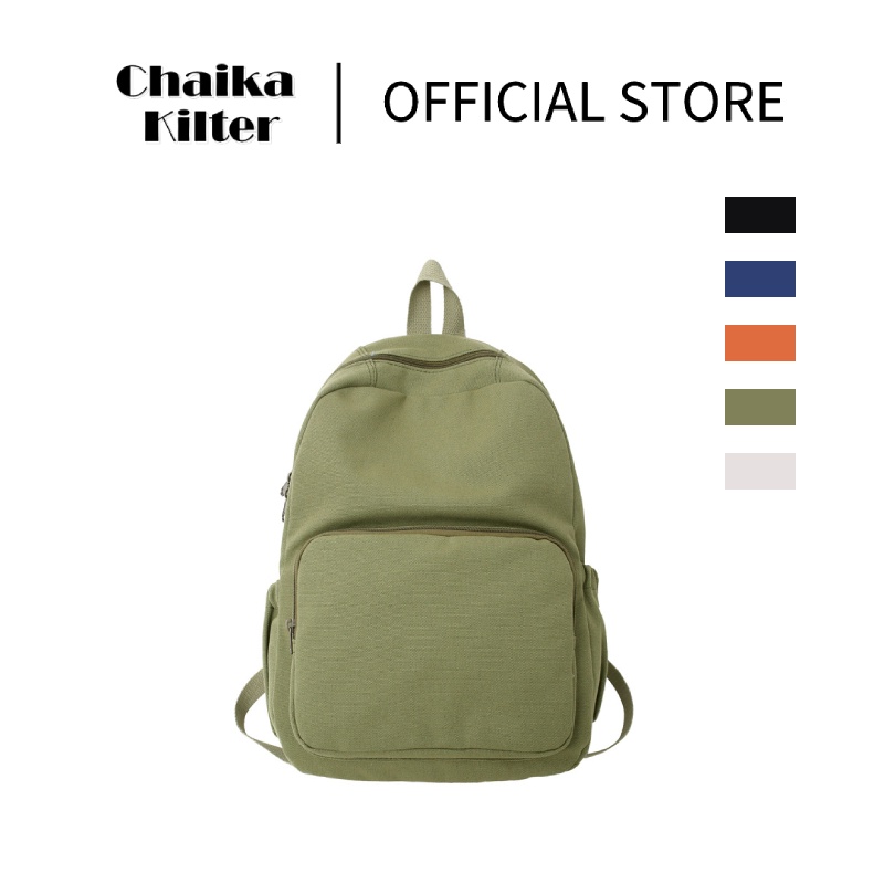 Balo CHAIKA KILTER CK417 vải canvas cỡ lớn đựng laptop đa năng
