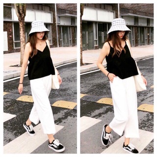 Quần culottes cạp chun sau