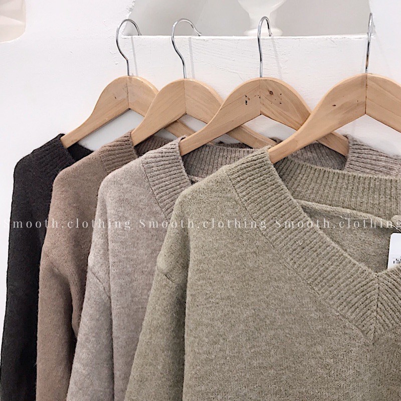 áo len lông thỏ oversize