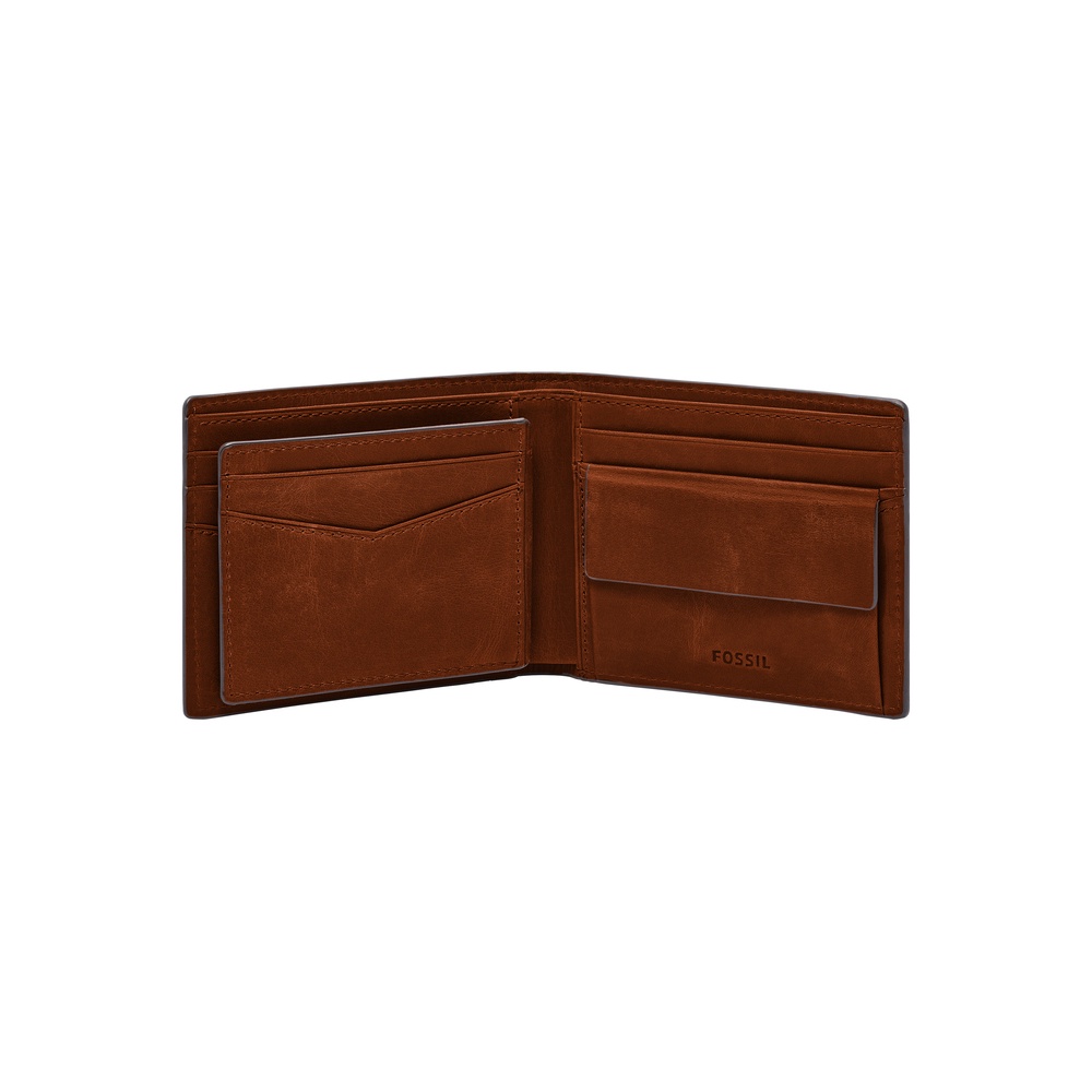 Ví da nam Fossil Everett Wallet ML4400210- nâu