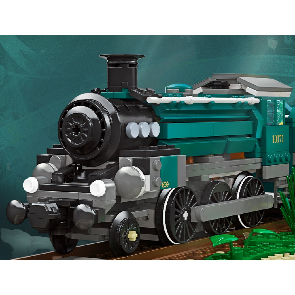 Bộ 1031 Mảnh Đồ Chơi Lego Lắp Ráp Đường Ray Xe Lửa Hơi Nước Kiểu Retro Thích Hợp Làm Quà Tặng Cho Bé