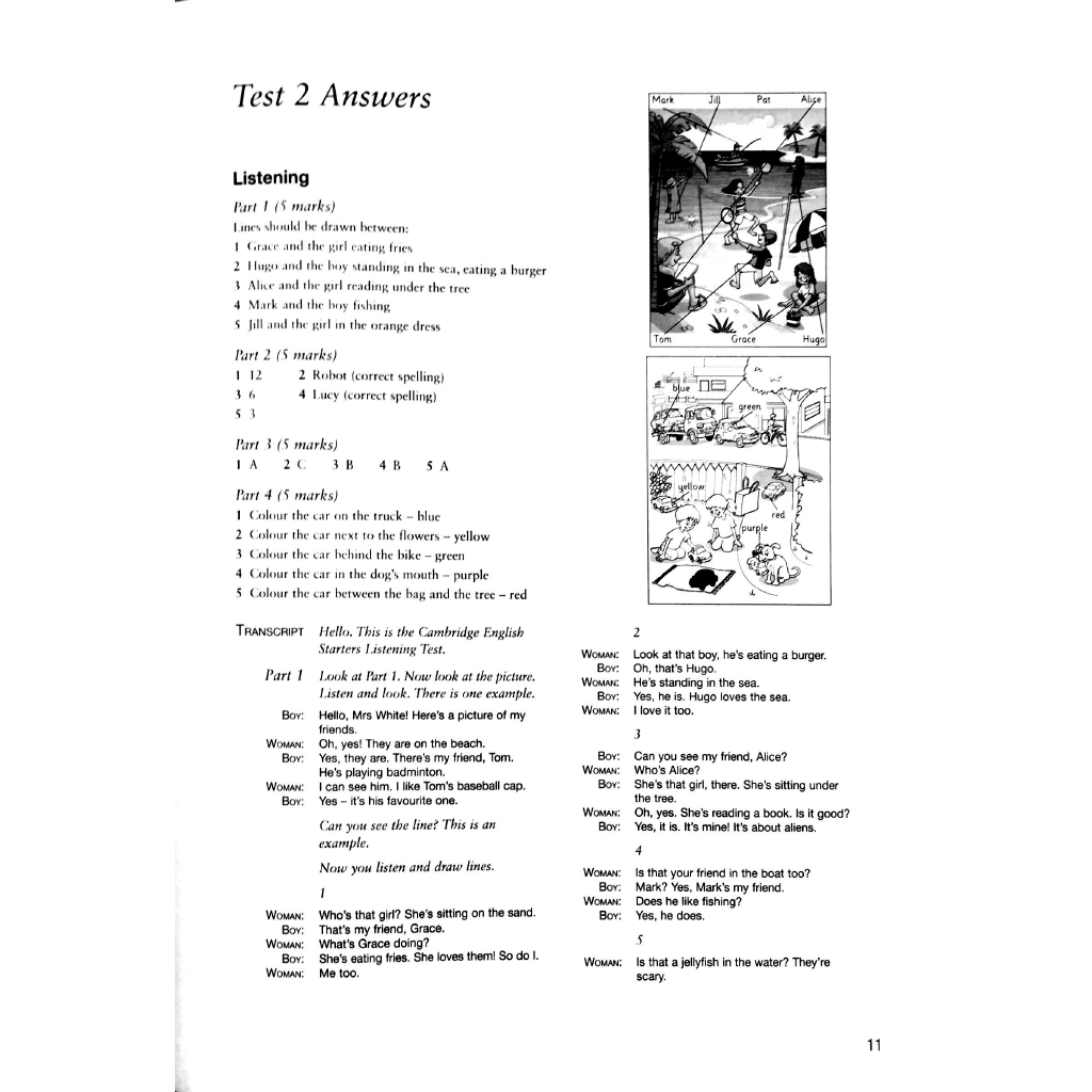 Sách - Cambridge English Starters 1 for Revised Exam from 2018  Ans Booklet