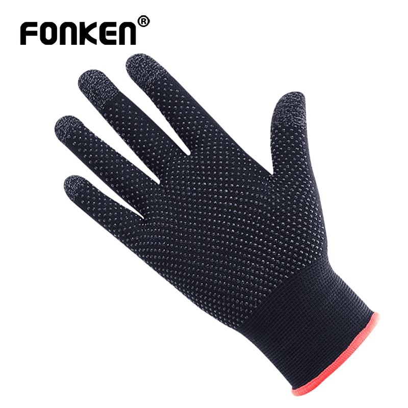Đôi găng tay/ Đôi găng ngón tay FONKEN sử dụng màn hình cảm ứng chống thấm mồ hôi dành cho chơi game PUBG đạp xe