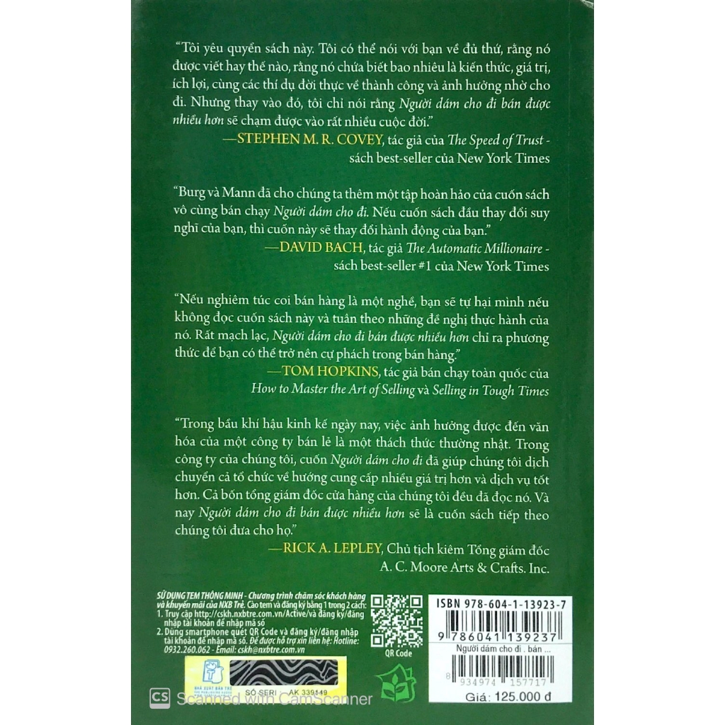 Sách - Người Dám Cho Đi Bán Được Nhiều Hơn