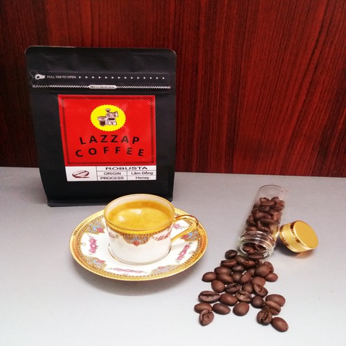 Cà Phê Rang Mộc Robusta Honey Thượng Hạng - 500gram - LazzapCoffee