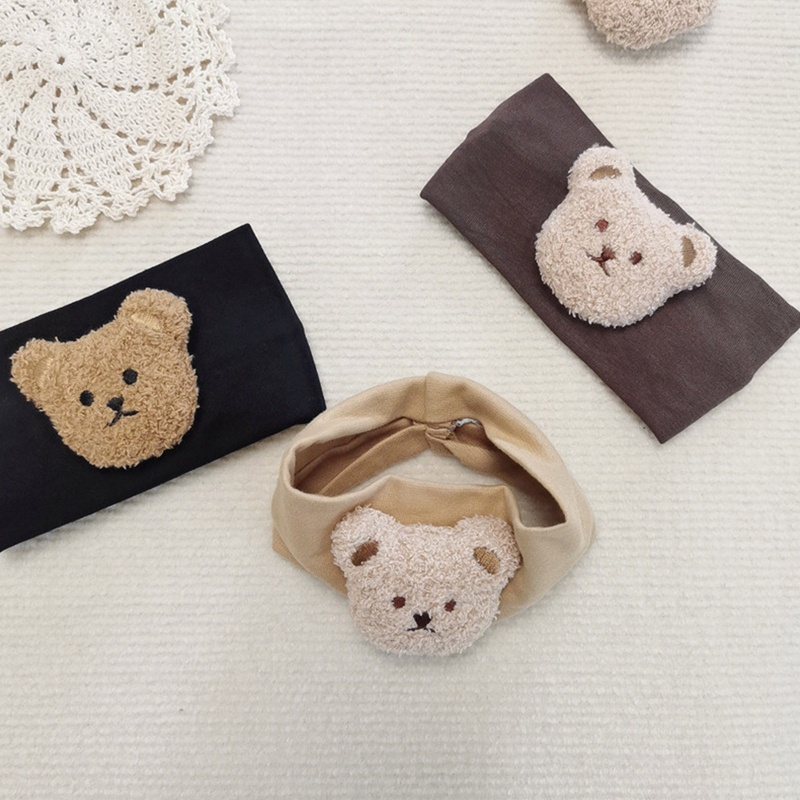 Băng Đô Co Giãn Hình Gấu Hoạt Hình Đáng Yêu Cho Bé