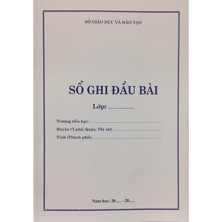 Sổ Ghi Đầu  Bài Tiểu Học