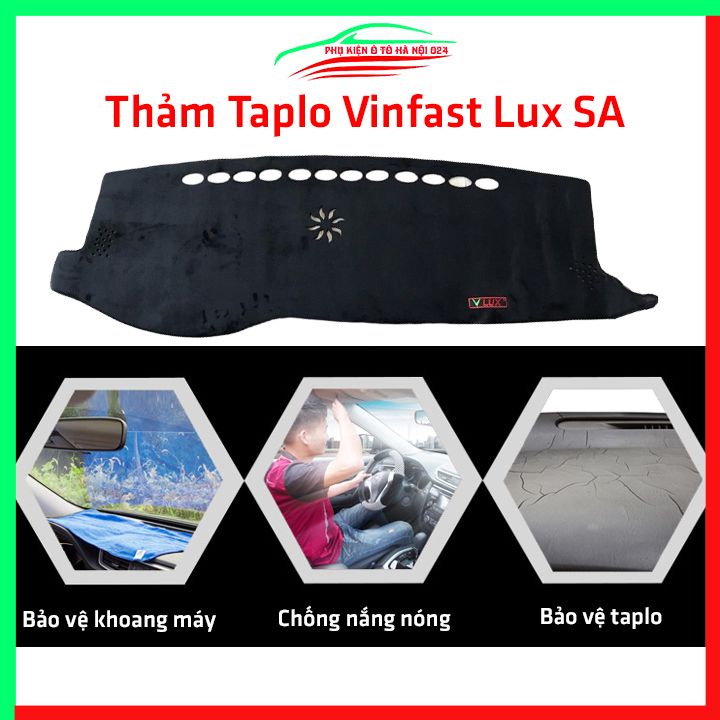 Thảm taplo xe ô tô Vinfast Lux SA chống nắng nóng làm mát xe mở rộng tầm nhìn
