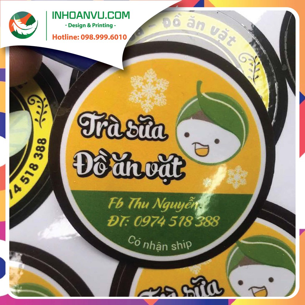 Tem Dán sản phẩm theo yêu cầu