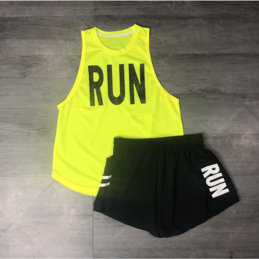Áo Tanktop Tập Gym Nữ RUN 02 Thun Lưới Thoáng Mồ Hôi