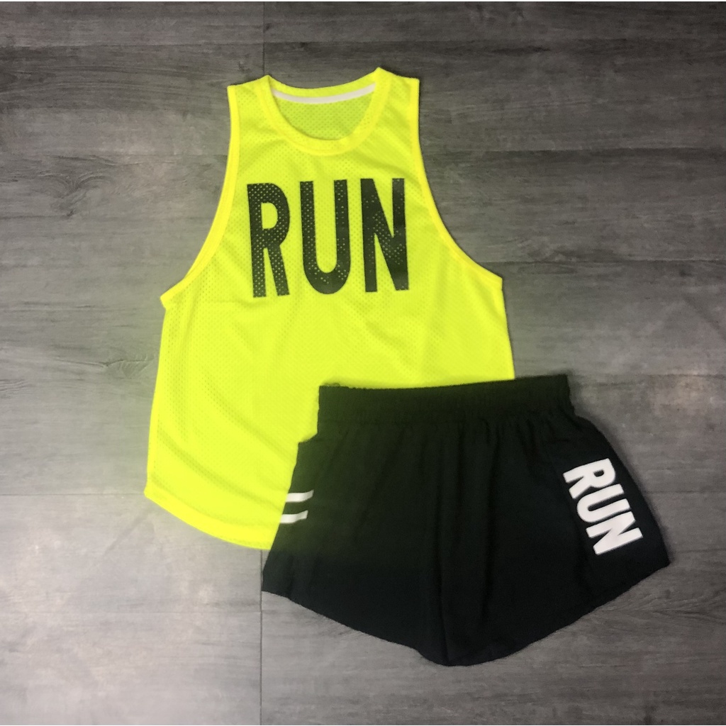 Áo Tanktop Tập Gym Nữ RUN 02 Thun Lưới Thoáng Mồ Hôi