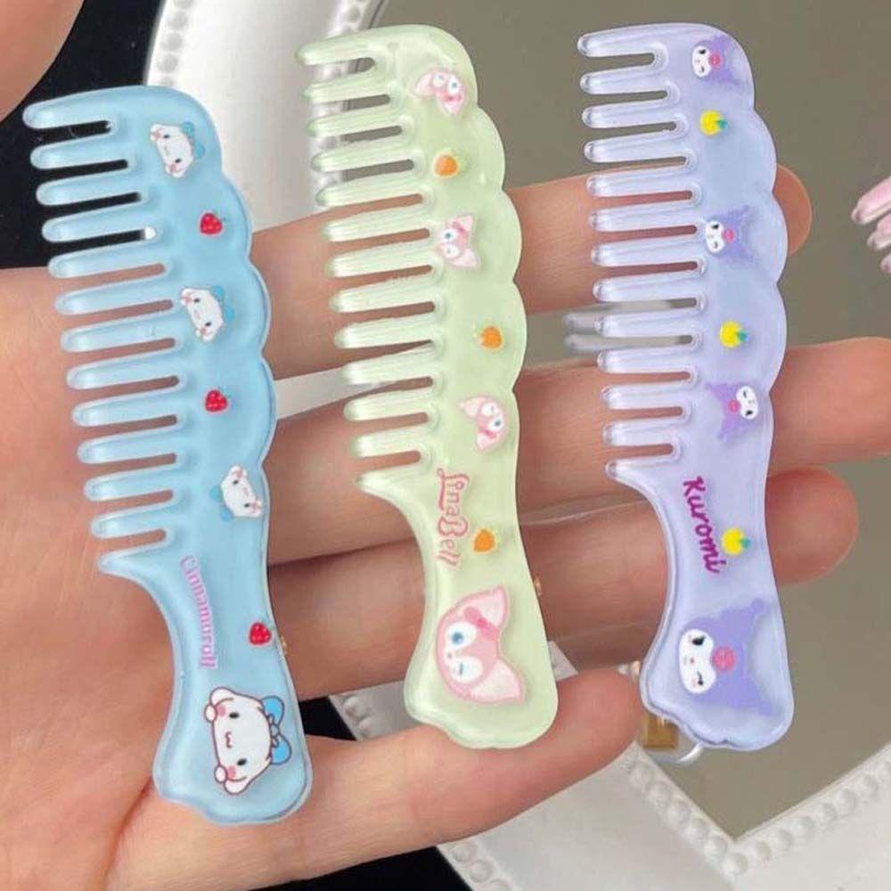 Lược Kẹp Tóc Hình Cún Kuromi Melody Cinnamon Tai To Phong Cách Hàn Quốc Ngọt Ngào Cho Bé Gái