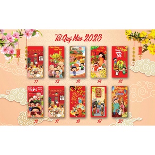 Sỉ 10 bao lì xì  Tết 2023 (được chọn mẫu)