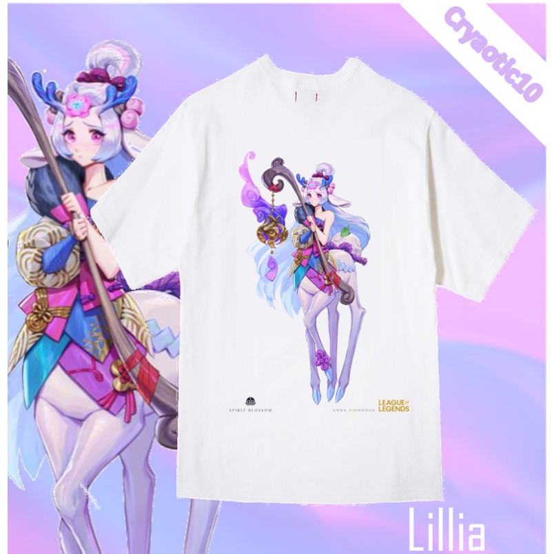 Áo tay lửng Liên Minh Huyền Thoại Hoa Linh Lục Địa LOL Spririt Blossom Thresh Lillia Cassiopeia Riven unisex