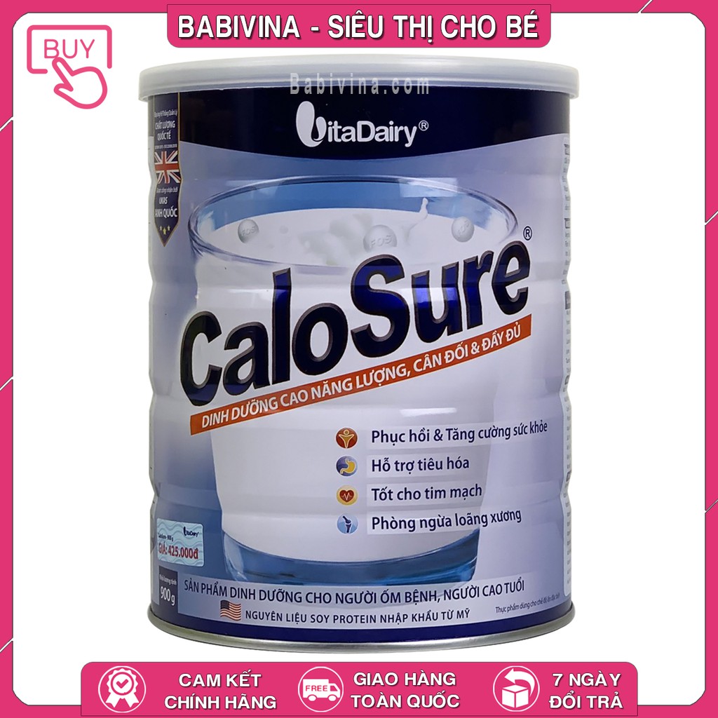 [LẺ GIÁ SỈ] Sữa CaloSure 900g | Cho Người Ốm Bệnh, Phẫu Thuật | Mua Calosure Date Mới, Giá Tốt Nhất Tại Babivina