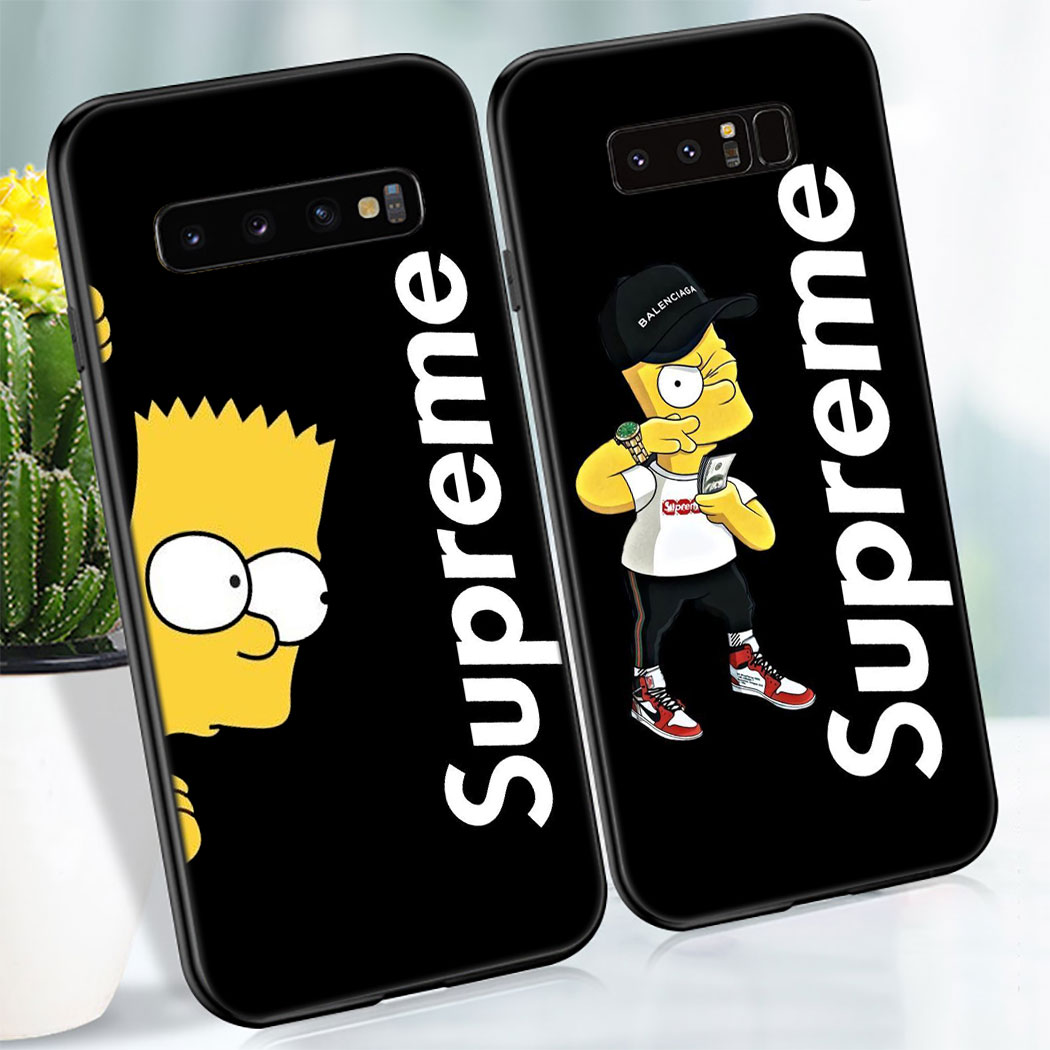 Ốp Điện Thoại Silicon Dẻo Họa Tiết Hoạt Hình Simpson Supreme Cho Samsung Galaxy S9 S10 S20 Plus Lite Ultra Eg128