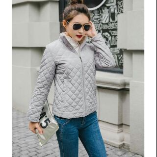 Áo khoác trần trám lót lông siêu ấm