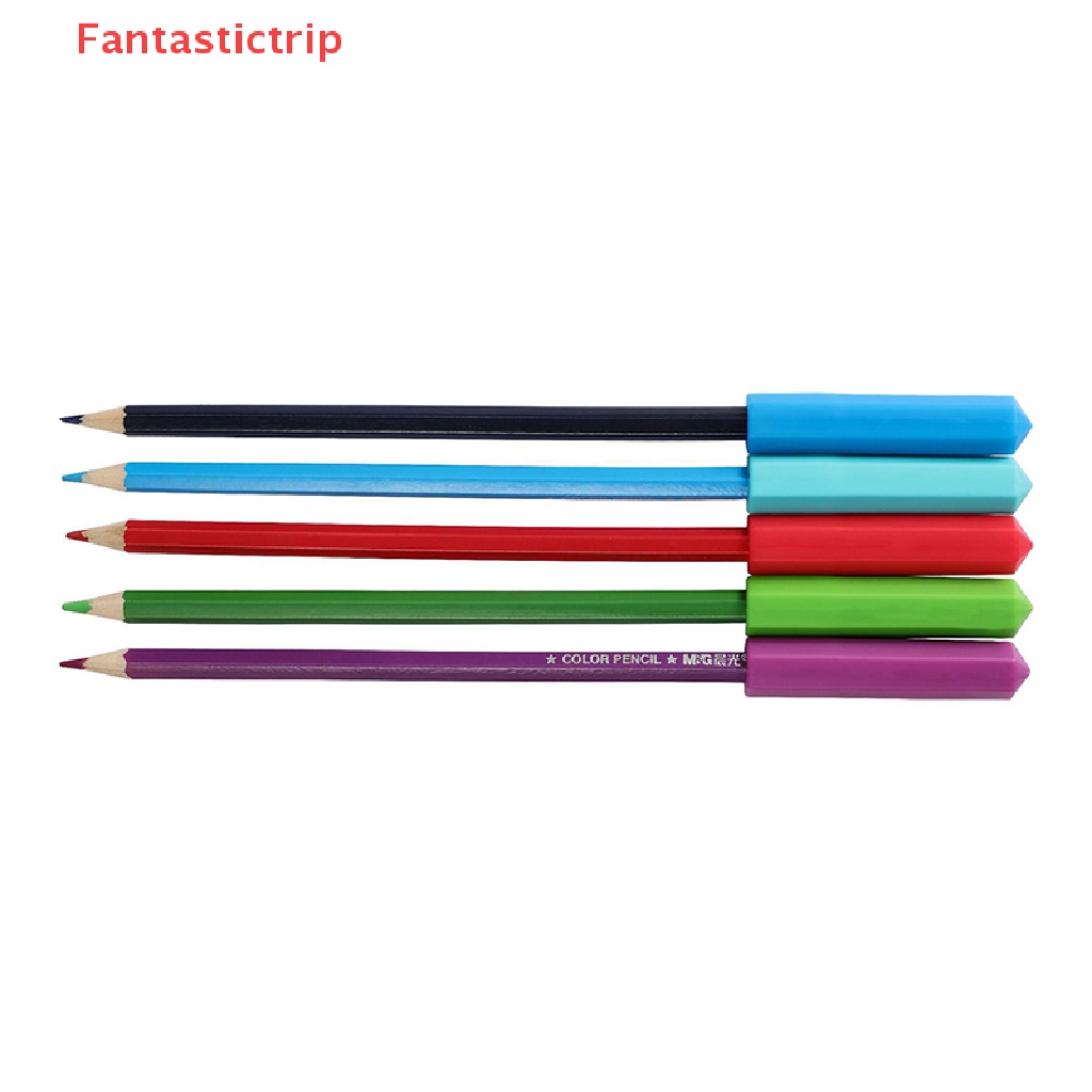 [Fantastictrip] 1 Cây Bút Chì Đồ Chơi Gặm Nướu Bằng Silicon Có Nắp Cảm Biến Mới