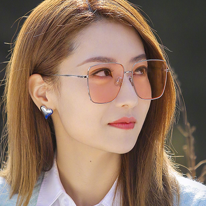 Kính Mát Thời Trang Hàn Quốc Chống Tia UV Gọng Lớn 2022 Cho Nữ
