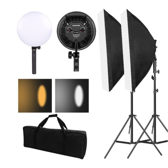 COMBO 2 ĐÈN LED STUDIO TC-80W