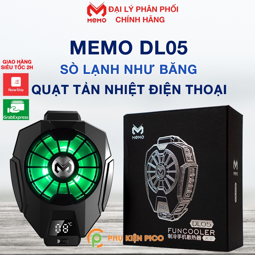 Memo DL07 Quạt tản nhiệt điện thoại K3/ K4 Pro / Memo DL08 - Quạt tản nhiệt sò lạnh Memo DL01 DL02 DL03 DL05 DL06 DL88