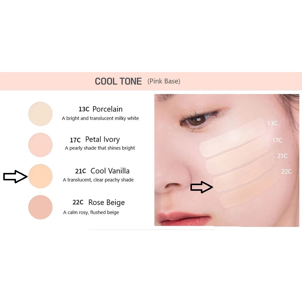 (hàng Mới Về) Kem Nền Innisfree 1ml Spf25 Pa + + 21c Cool Vanilla